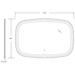 Зеркало Cezares Molveno 120 CZR-SPC-MOLVENO-1200-800-MOVс подсветкой с сенсорным выключателем и датчиком движения