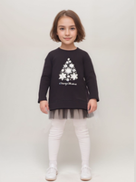 1400 Туника детская футер 2-х нитка с наклейкой в ассортименте (68-134)