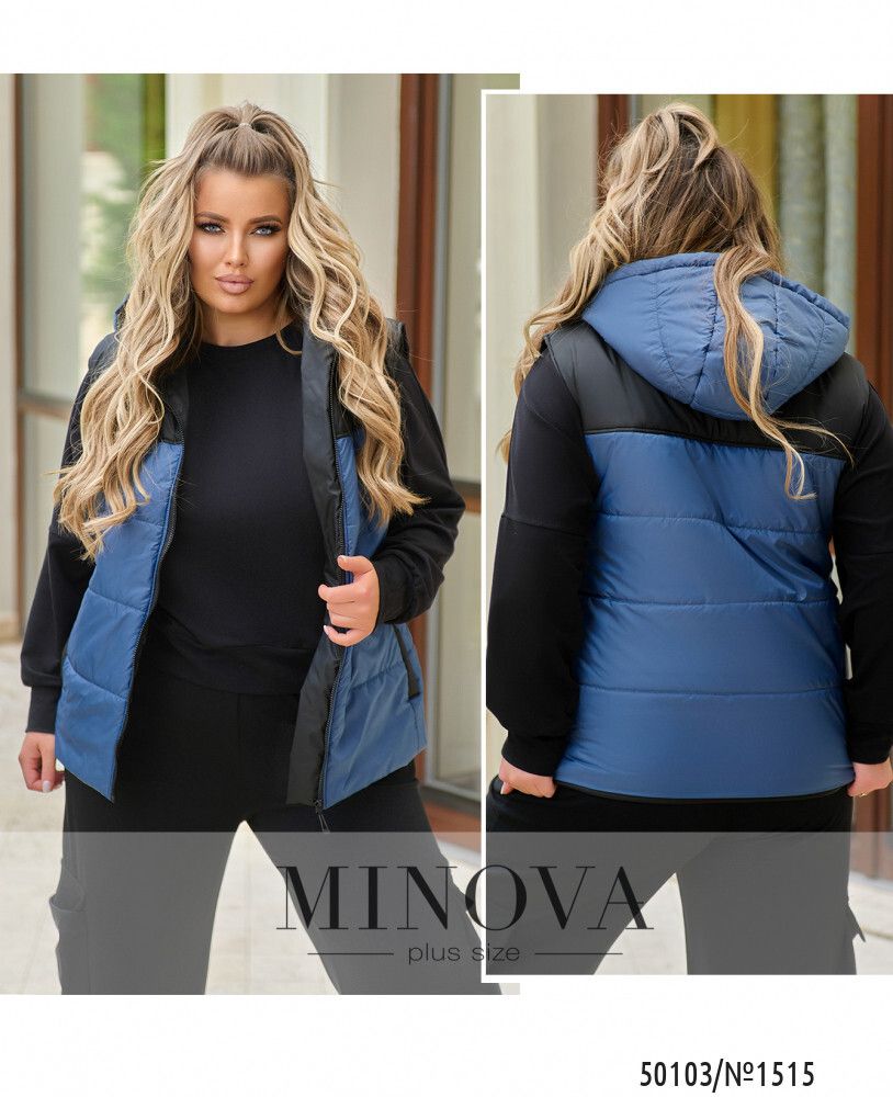 Жилет 1515-джинс Minova