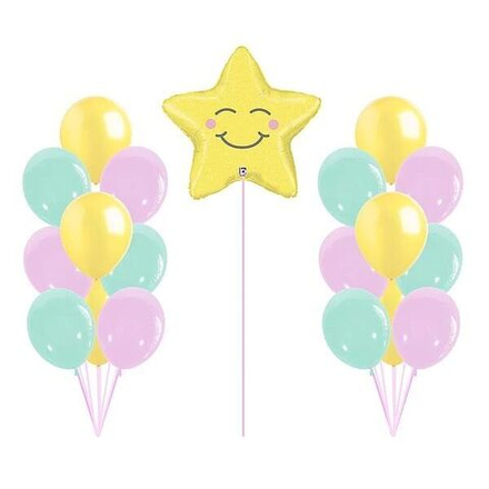 Композиция из воздушных шариков "Желтая звездочка"