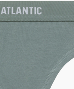 Трусы женские стринги Atlantic, набор из 3 шт., хлопок, бежевые + розовые + зеленые, 3CLP-013