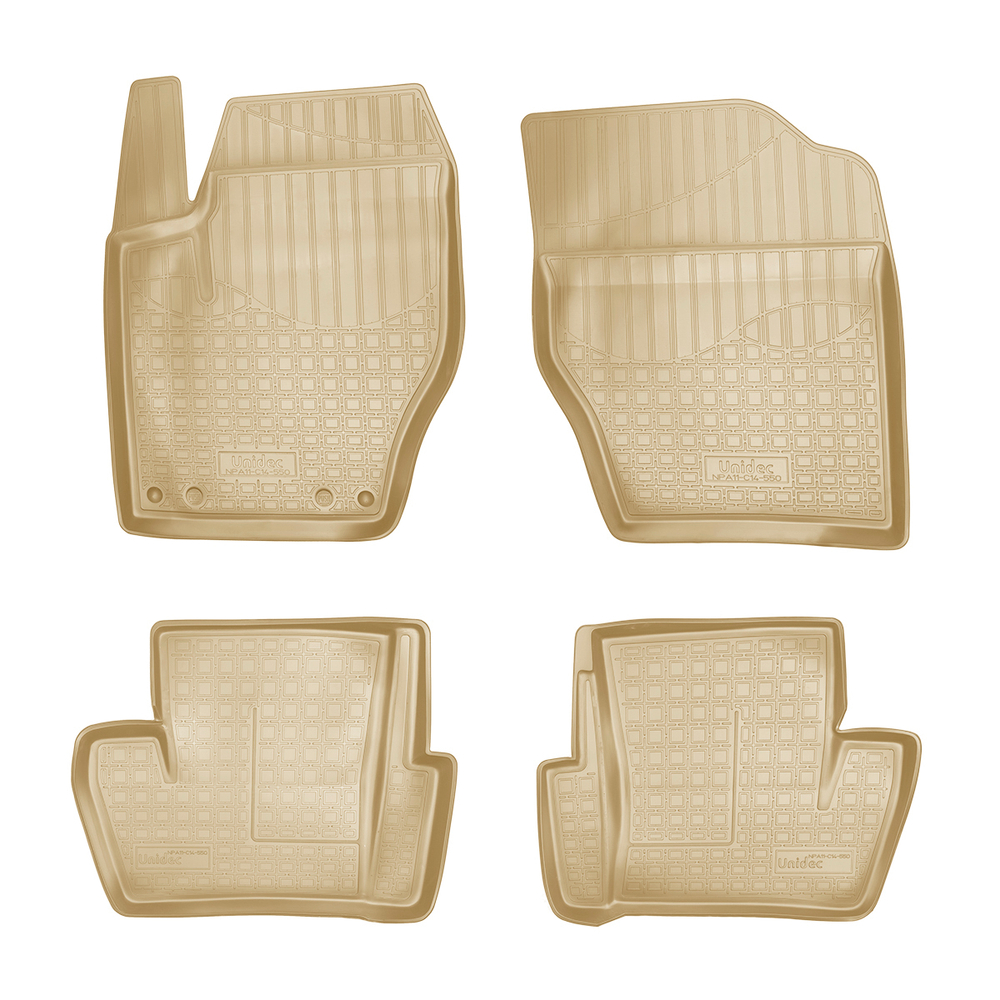 Ковры в салон Norplast/Unidec для Citroen DS4 в кузове N (2010-), Бежевый, арт.NPA11-C14-550-B