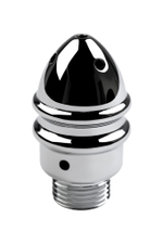 Анальный душ с тремя насадками серебряный 18 см