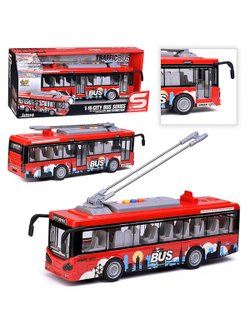 Игровая машинка Троллейбус со светом и звуком (JS121)