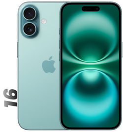 Смартфон Apple iPhone 16 128 ГБ («Морская бирюза» | Teal)