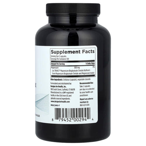 Designs For Health, Magnesium Glycinate Complex, 240 Vegetarian Capsules (150 mg per Capsule)