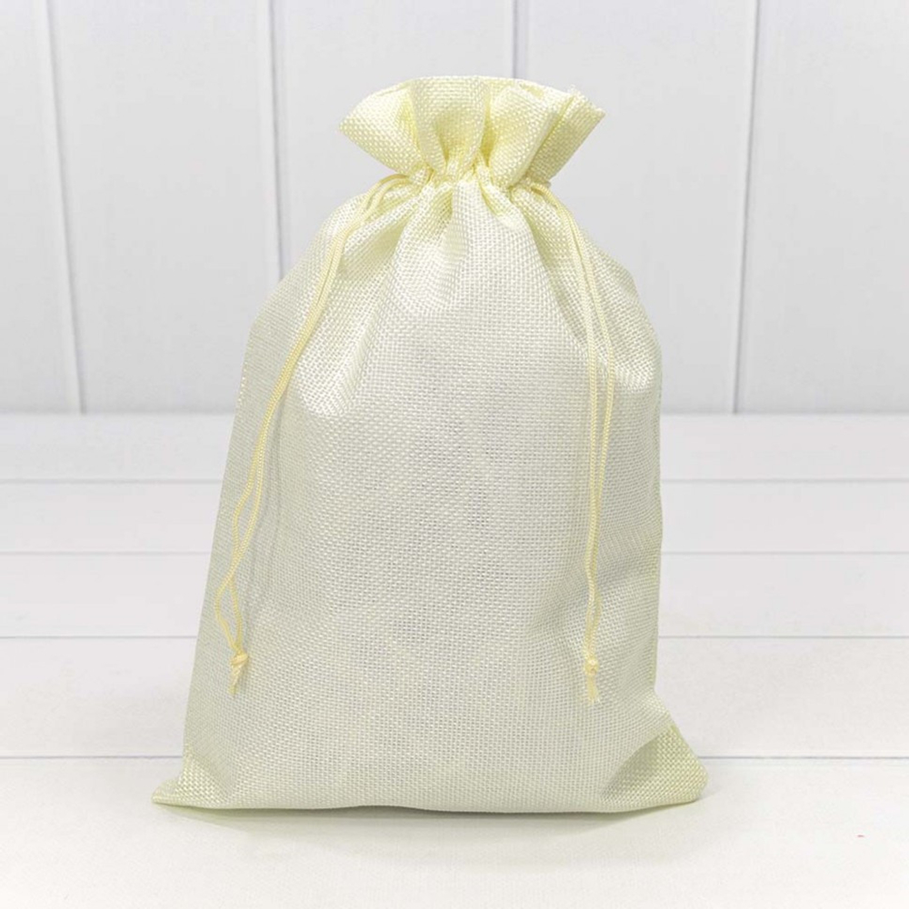 Мешочек 20х30см Лен искусственный (Бежевый)