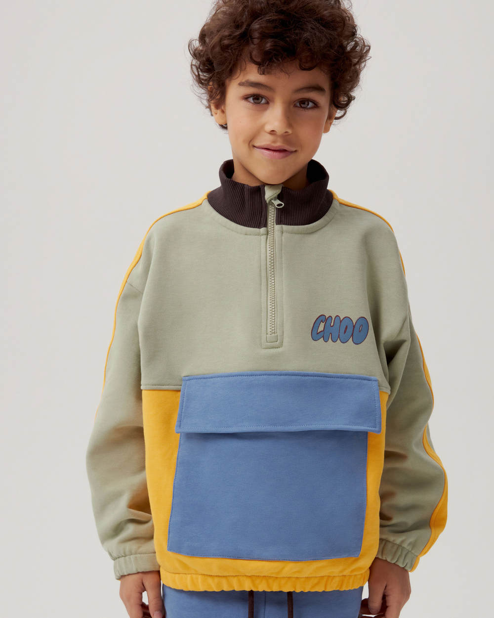 Свитшот Color Block / Choo Choo