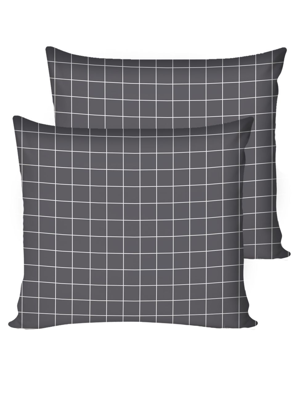 Комплект наволочек 2шт Сказка "Клетка серая" 70х70 см