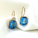 Серьги с топазами