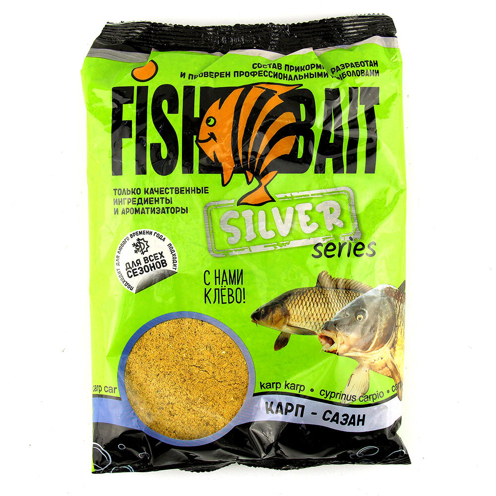 Прикормка FishBait Silver Карп- Сазан 800гр.