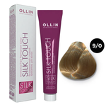 OLLIN SILK TOUCH 9/0 блондин натуральный 60мл Безаммиачный стойкий краситель для волос