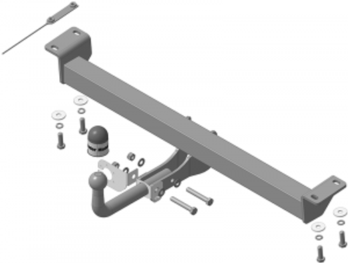 Фаркоп Motodor для Chery Tiggo 3 2017-н.в (оцинк. Шар) (90007)(паспорт и сертификат в комплекте)(без электрики) 99001-A