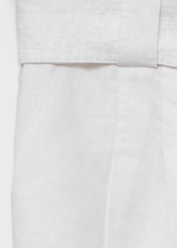 Льняные бермуды с поясом