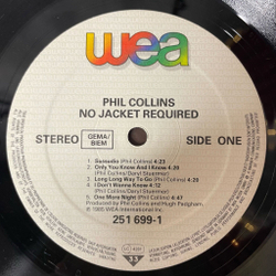 Винтажная виниловая пластинка LP Phil Collins No Jacket Required (Germany 1985)