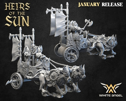 CHARIOT OF LIONS - HEIRS OF THE SUN (JANUARY 2024 RELEASE) (ELF FROM ELVES OF THE SUN)