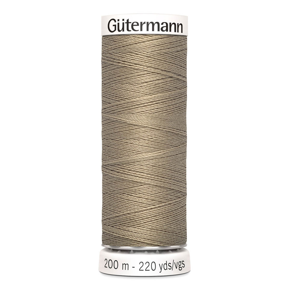 01 Нить Sew-All 100/200 м для всех материалов, 100% полиэстер Gutermann 748277 (263 бежево-оливковый)