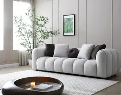 Четырехместный диван Marshmallow, 262 см, светло-бежевый