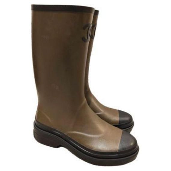 Chanel Rain Boot 'Military Green'