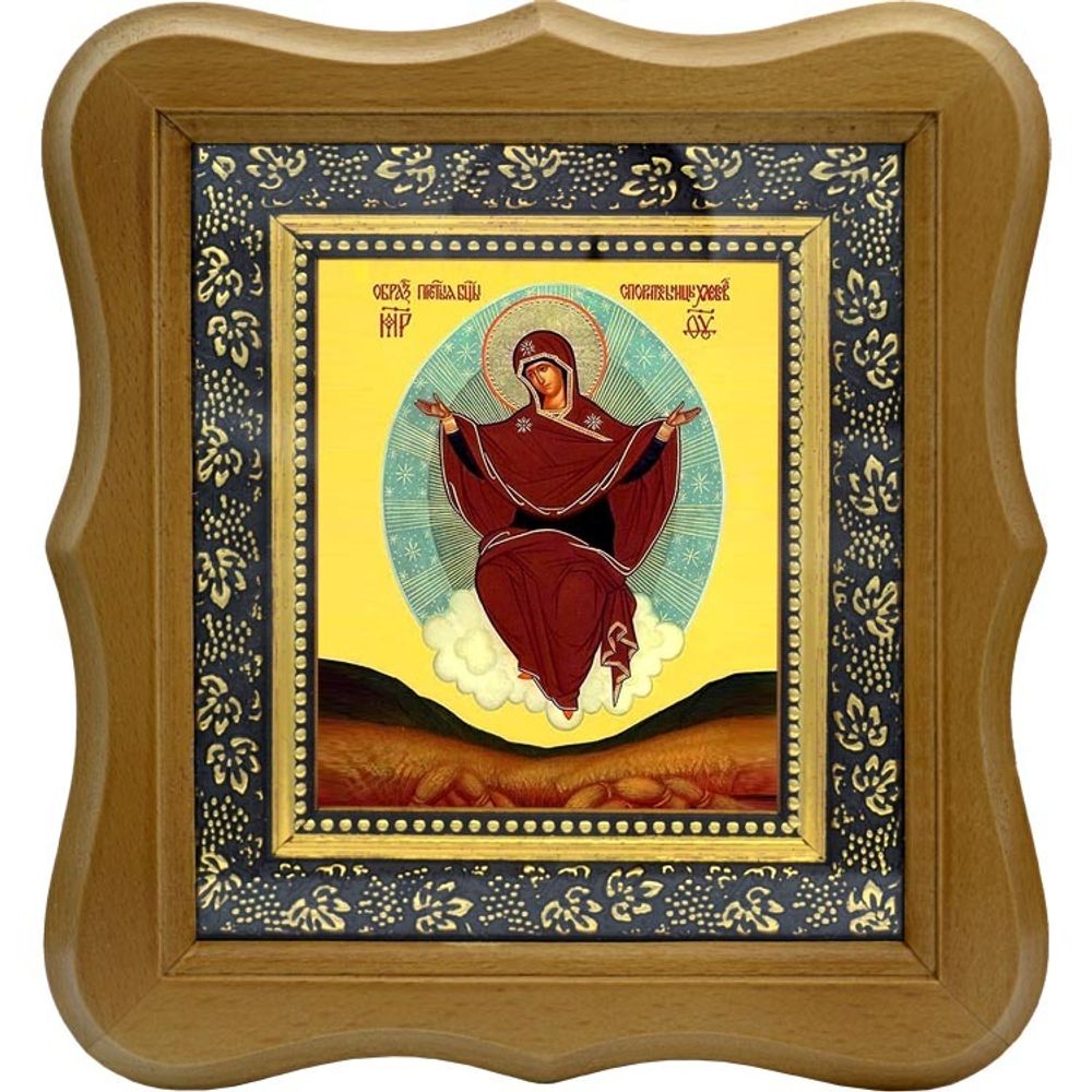 Спорительница хлебов. Икона Божьей Матери на холсте.