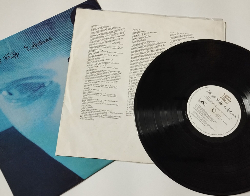 Винтажная виниловая пластинка LP Robert Fripp Exposure (Australia 1979)