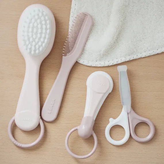 Расческа и щетка Beaba Comb and Brush Old Pink