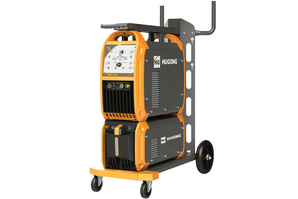 Аппарат аргонодуговой сварки HUGONG WAVE 315D III AC/DC - [380В / 18-250А / TIG] с БО и тележкой