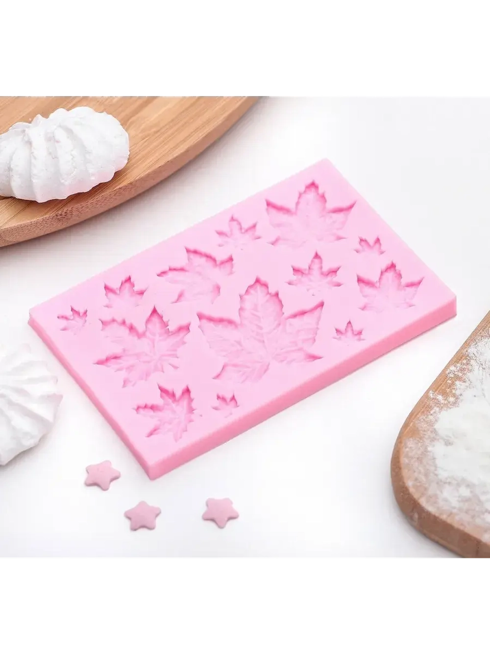 Молд силиконовый «Кленовые листья», 9,5х6,3 см.