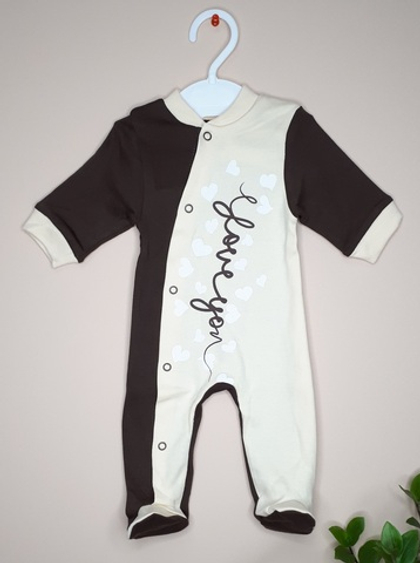 Комбинезон Love (коричневый)