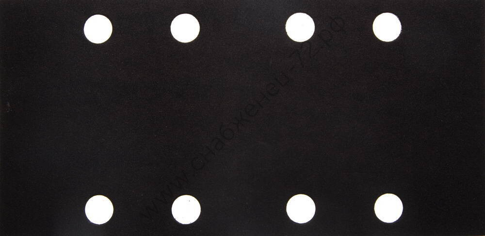 Лист шлиф. универсал. URAGAN ″Оптимален для мягких пород дерева″ 8 отверстий по линии, для ПШМ, P320, 80х166мм, 50шт