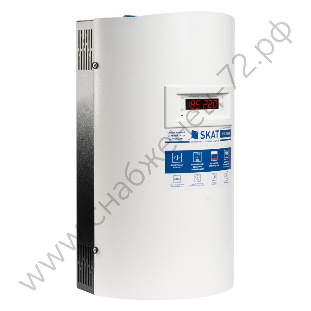 Skat STL 20000 исп. Н, стабилизатор сетевого напряжения, настенный, 220 В, 20000 ВА, Uвх. 120-280