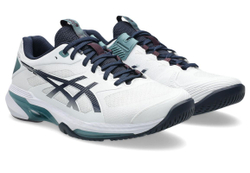 Мужские кроссовки теннисные Asics Solution Speed FF 4 - white/midnight