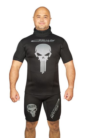 Майка Epsealon Skull с шлемом и короткими рукавами 2.5 мм