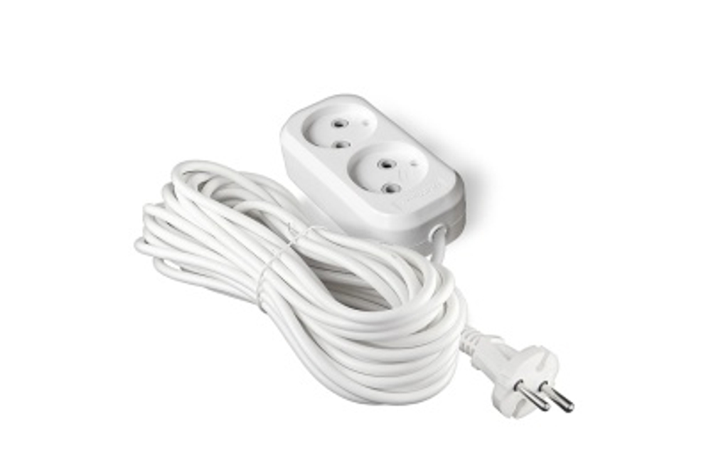 Удлинитель 2 гнезда 2м (60шт/кор)