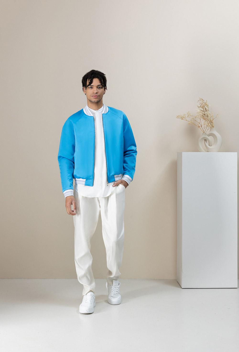 Бомбер мужской голубой 05-05-23 SS men