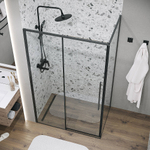 Душевой уголок Grossman Galaxy 140х80 120.K33.01.1480.21.00 стекло прозрачное/профиль черный матовый