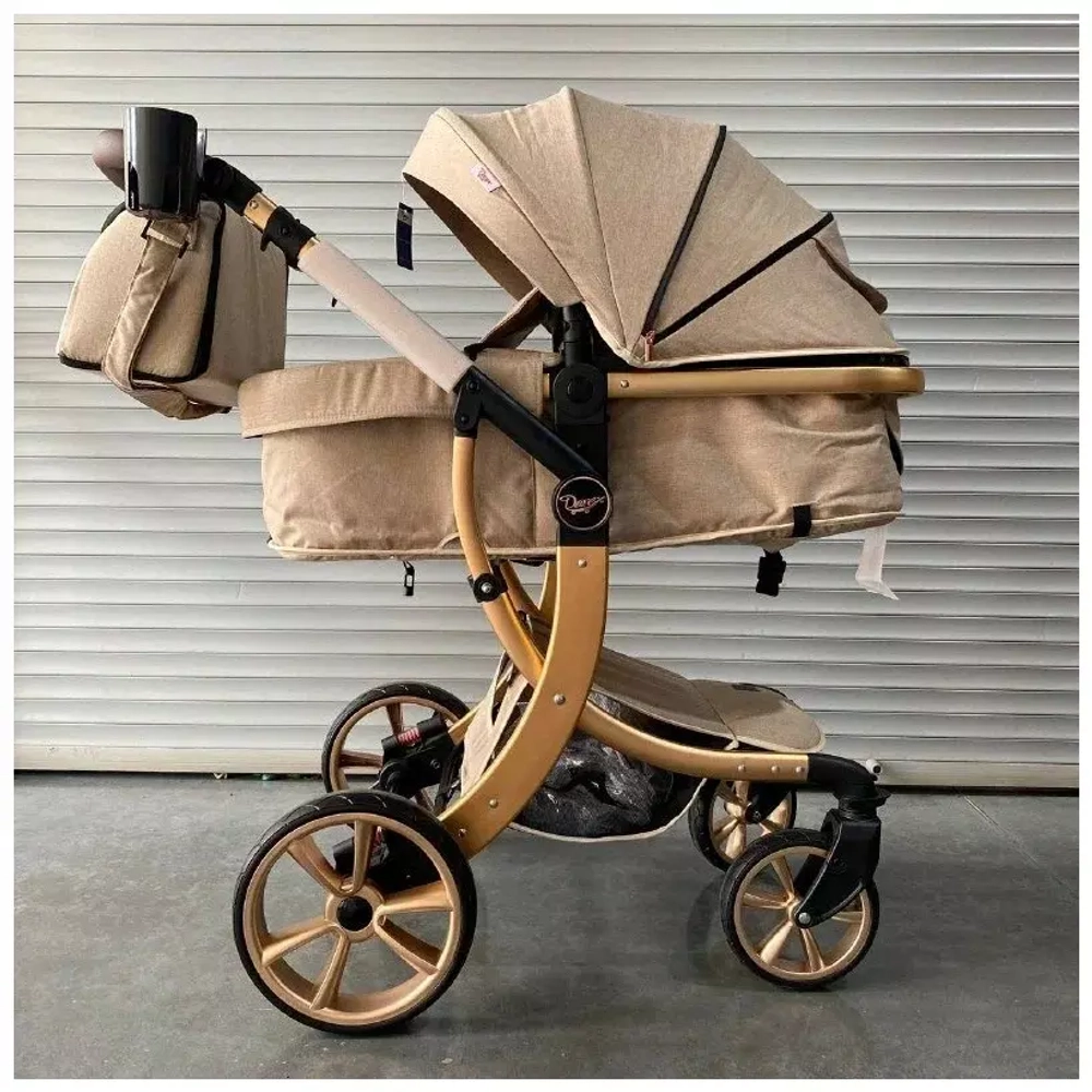 Детская коляска Luxmom 608 2в1 (хаки)