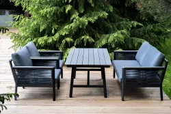 "Сан Ремо" комплект садовый для лаунж-зоны серый
