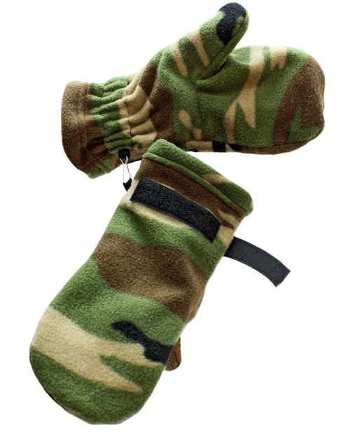 Варежки флисовые БВР цвет КМФ