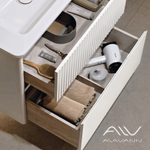 Тумба с раковиной Wave 80 белая