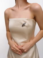 Брошь "Rissoa" Silver