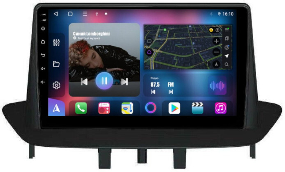 Магнитола для Renault Fluence/ Megane 2009-2017 - FarCar BM145M на Android 13, QLED, TS10, 4Гб+32Гб, CarPlay, 4G SIM-слот