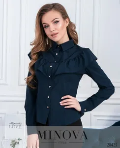 Блуза 1031-синий Minova
