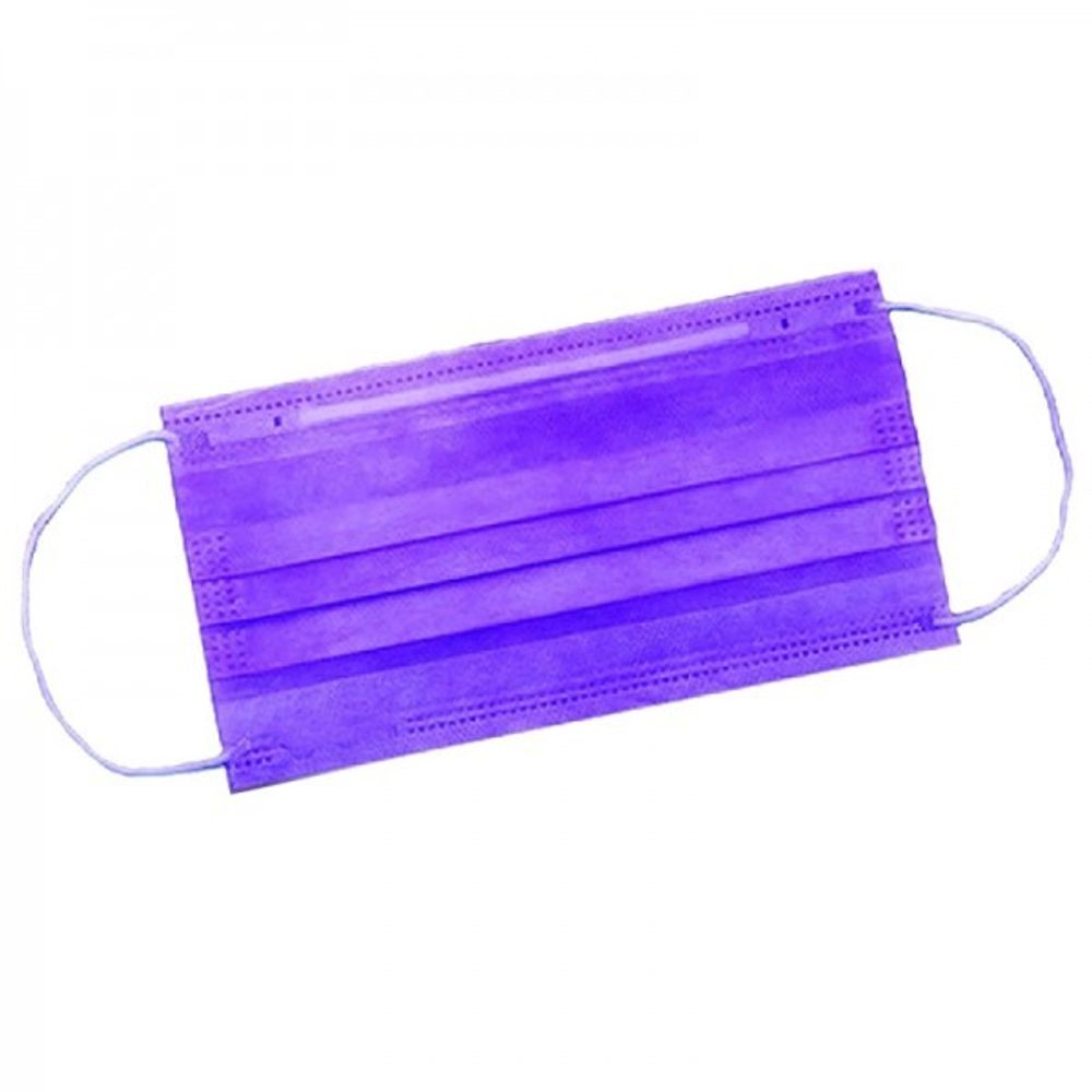 Маска защитная фиолетовая 50 шт