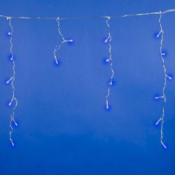 ULD-B2005-048-DTA BLUE IP20 Бахрома светодиодная. 2м. 48 светодиодов. Синий свет. Провод прозрачный. ТМ Uniel