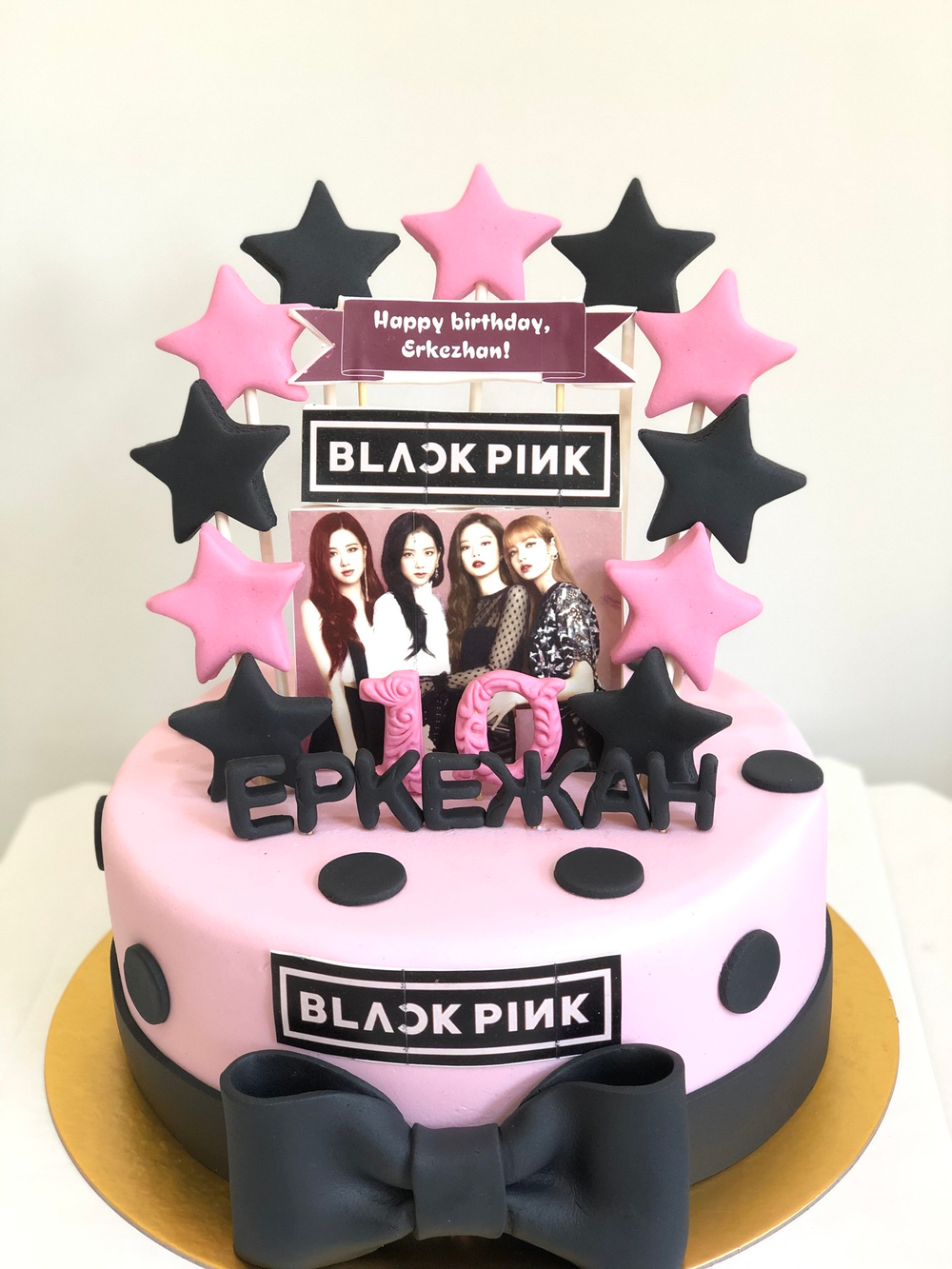 Торт Блэк Пинк, корейская группа, Black Pink девочке, подростку на день рождение