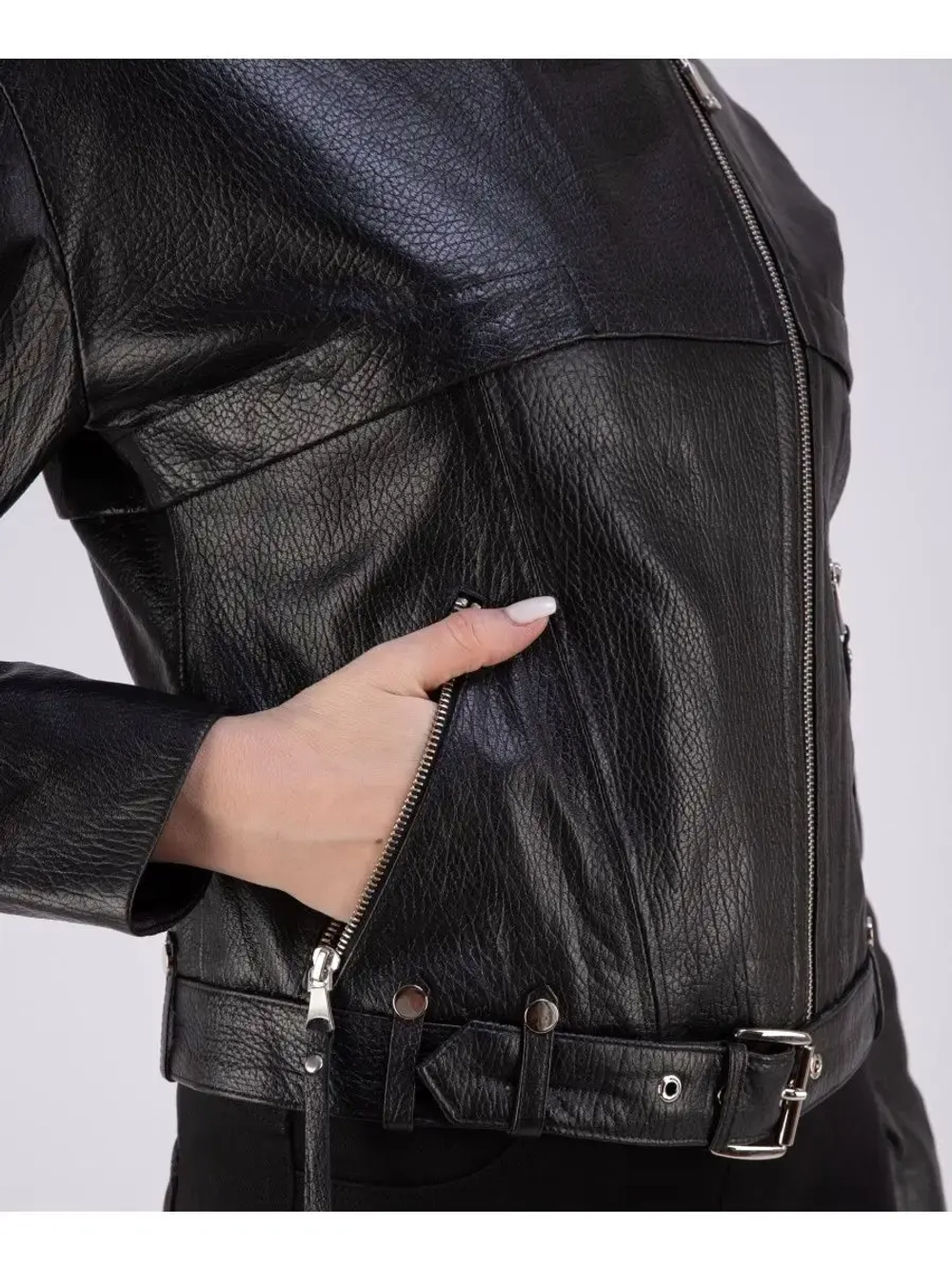 Кожаная куртка весна из натуральной кожи