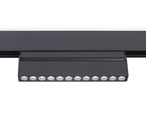 Светильник светодиодный поворотный для шинопровода Magnetic GL4048 BK черный IP20 12W 4200K 48V 24° 223*22*105