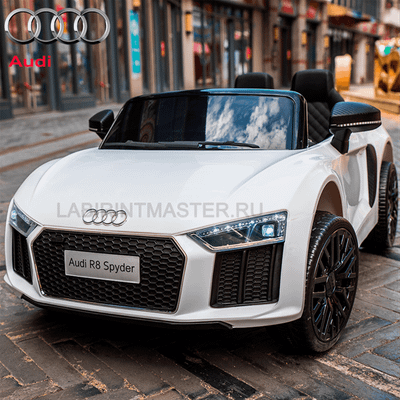 Детский электромобиль "AUDI R8" белый