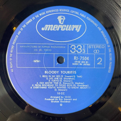 Винтажная виниловая пластинка LP 10cc Bloody Tourists (Japan 1978) (No Obi)
